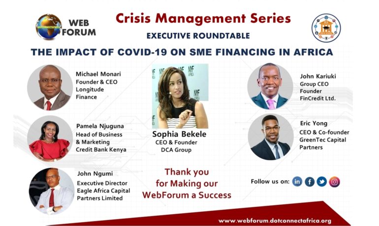 DCA WebForum Series 3 Executive Roundtable The Impact of COVID-19 on SME Financing in Africa